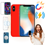 Etui iPhone X / XS Obudowa Magsafe Czerwony Case Magnetyczny Pełna Ochrona