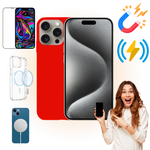 Etui iPhone 15 PRO Obudowa Magsafe Czerwony Case Magnetyczny Ochrona