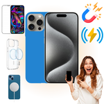 Etui iPhone 15 PRO Obudowa Magsafe Niebieski Case Magnetyczny Ochrona