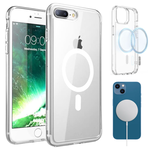 Etui iPhone 7 PLUS / 8 PLUS Obudowa Magsafe Clear Case Magnetyczne Ochrona