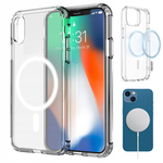 Etui iPhone XS MAX Obudowa Magsafe Clear Case Magnetyczne Pełna Ochrona