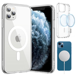 Etui iPhone 11 PRO Obudowa Magsafe Clear Case Magnetyczne Pełna Ochrona