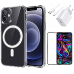 Zestaw do iPhone 11 Ładowarka Etui Przewód Szkło Idealny na Prezent