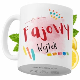 Kubek Dla Wojtka na Prezent z Nadrukiem ze Zdjęciem 330 ml PoliDraw