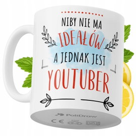 Kubek Dla YouTubera na Prezent z Nadrukiem ze Zdjęciem 330 ml PoliDraw
