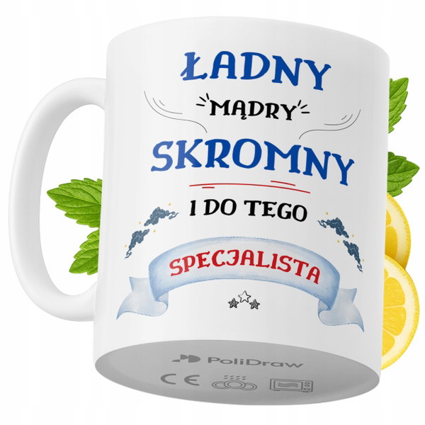 Kubek Dla Specjalisty na Prezent z Nadrukiem ze Zdjęciem 330 ml PoliDraw