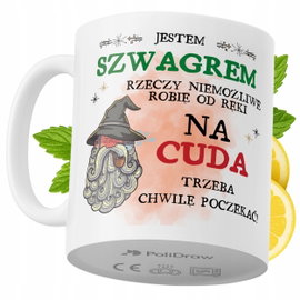 Kubek Dla Szwagra na Prezent z Nadrukiem ze Zdjęciem 330 ml PoliDraw