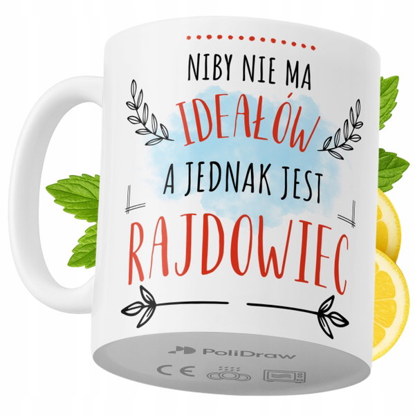 Kubek Dla Rajdowca na Prezent z Nadrukiem ze Zdjęciem 330 ml PoliDraw