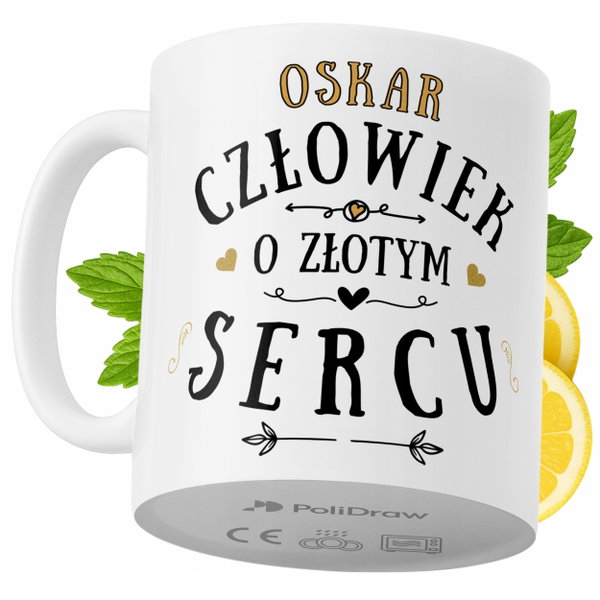 Kubek Dla Oskara na Prezent z Nadrukiem ze Zdjęciem 330 ml PoliDraw