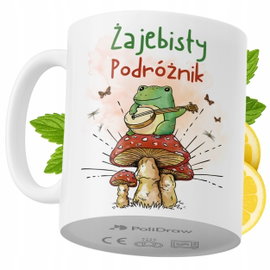 Kubek Dla Podróżnika na Prezent z Nadrukiem ze Zdjęciem 330 ml PoliDraw