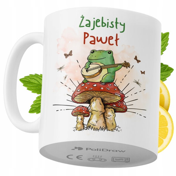 Kubek Dla Pawła na Prezent z Nadrukiem ze Zdjęciem 330 ml PoliDraw