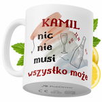 Kubek Dla Kamila na Prezent z Nadrukiem ze Zdjęciem 330 ml PoliDraw