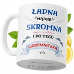 Kubek Dla Kierowniczki na Prezent z Nadrukiem ze Zdjęciem 330 ml PoliDraw