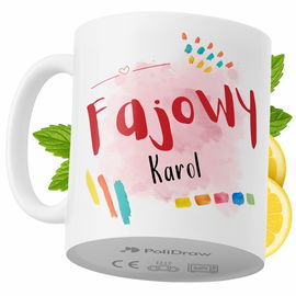 Kubek Dla Karola na Prezent z Nadrukiem ze Zdjęciem 330 ml PoliDraw