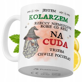 Kubek Dla Kolarza na Prezent z Nadrukiem ze Zdjęciem 330 ml PoliDraw