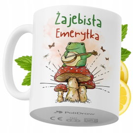 Kubek Dla Emerytki na Prezent z Nadrukiem ze Zdjęciem 330 ml PoliDraw