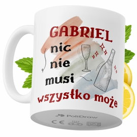 Kubek Dla Gabriela na Prezent z Nadrukiem ze Zdjęciem 330 ml PoliDraw
