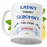 Kubek Dla Strażaka na Prezent z Nadrukiem ze Zdjęciem 330 ml PoliDraw