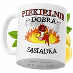 Kubek Dla Sąsiadki na Prezent z Nadrukiem ze Zdjęciem 330 ml PoliDraw