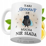 Kubek Dla Geografa na Prezent z Nadrukiem ze Zdjęciem 330 ml PoliDraw