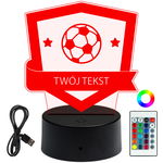 Lampka Nocna 3D LED Grawer Plexi Prezent Dla Dziecka Trofeum Puchar Dla