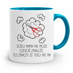 KUBEK BŁĘKITNY DLA MAMY MATKI PREZENT z Nadrukiem ze Zdjęciem
