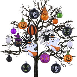 40 SZTUK DEKORACJE HALLOWEEN BOMKI DYNIE NIETOPERZE OZDOBY DOM OGRÓD
