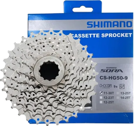 Kaseta rowerowa 9-rzędowa szosowa MTB 11-30T Shimano CS-HG50 Sora