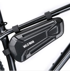 Torba sakwa rowerowa na ramę wodoodporna twarda Wild Man XT9 czarna