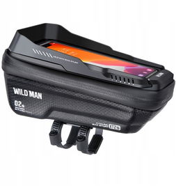 Torba sakwa rowerowa na ramę wodoodporna twarda Wild Man XT2S czarna