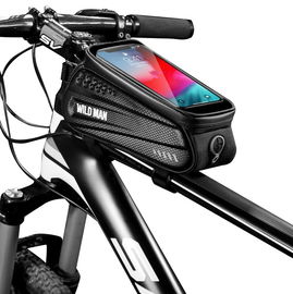 Torba sakwa rowerowa na ramę wodoodporna twarda Wild Man ES3 czarna