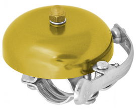 Dzwonek rowerowy typu gong złoty Retro old style