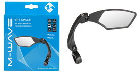 Lusterko rowerowe prawe nakładane na kierownicę 132g M-wave Spy Space