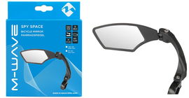 Lusterko rowerowe lewe nakładane na kierownicę 132g M-wave Spy Space