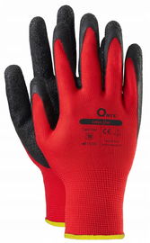 RĘKAWICE ROBOCZE SZORSTKOWANE ONYX LATE RED 9-L 1par
