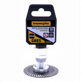 TARCZA DIAMENTOWA DO PODCINANIA DO SZLIFIERKI KĄTOWEJ 75mm M14 Baumajster