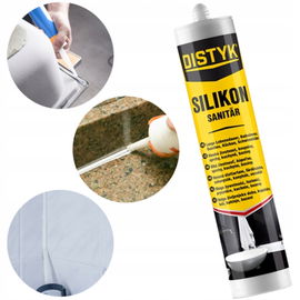 SILIKON SANITARNY BEZBARWNY USZCZELNIACZ DO WC DISTYK OD DEN BRAVEN 280ml