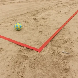 Linie pola boiska do piłki nożnej plażowej [pole 26x36m] szer. taśmy 5cm, k