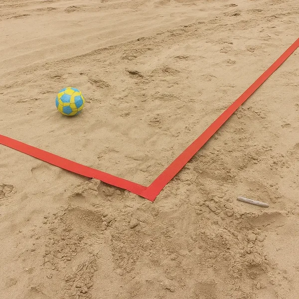 Linie pola boiska do piłki nożnej plażowej [pole 26x36m] szer. taśmy 10cm,