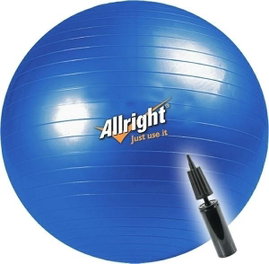 PIŁKA GIMNASTYCZNA ALLRIGHT 85cm + POMPKA