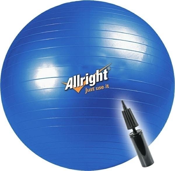 PIŁKA GIMNASTYCZNA ALLRIGHT 75cm + POMPKA