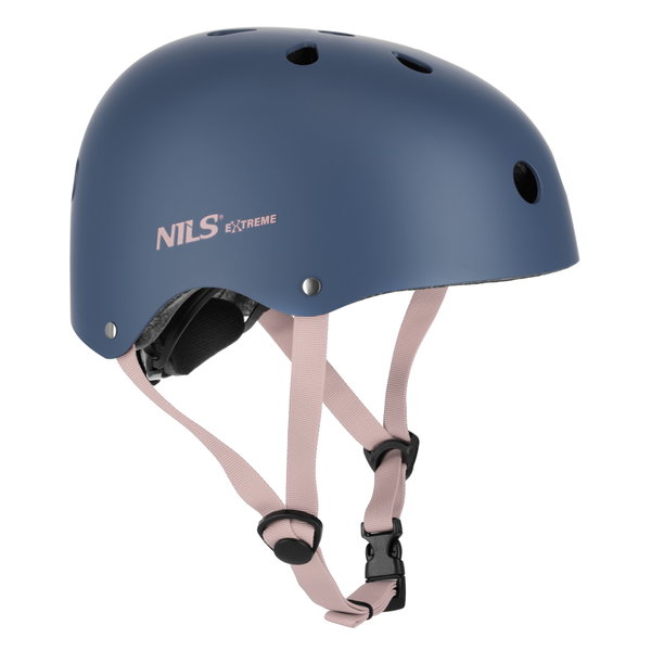Kask szary lekki na rolki hulajnogę XS Nils Extreme MTW001-1
