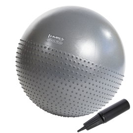 Piłka gimnastyczna masująca Wytrzymała 65cm szara HMS YB03 New