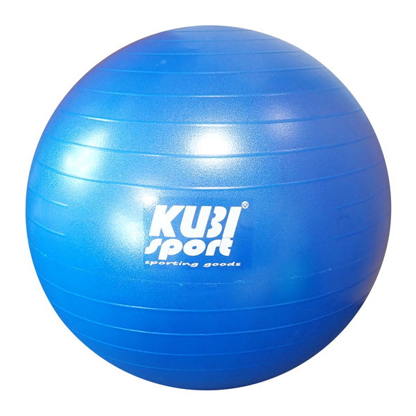 Piłka Gimnastyczna do Ćwiczeń Treningu KUBISPORT 75 cm Niebieska