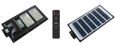 Lampa uliczna solarna LED 500W 6500K z pilotem zewnętrzna IP68