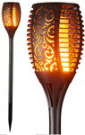 Lampka ogrodowa solarna pochodnia 33 LED wbijana 57cm