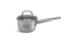 Rondel stalowy garnek 14cm 1.3L z pokrywką EB-6012