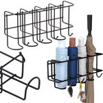 Metalowy uchwyt stojak na 4 parasolki z 4 haczykami organizer metalowy