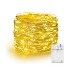 lampki druciki 100 LED światełka na baterie białe ciepłe