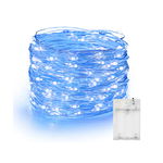 lampki druciki 100 LED światełka na baterie niebieskie